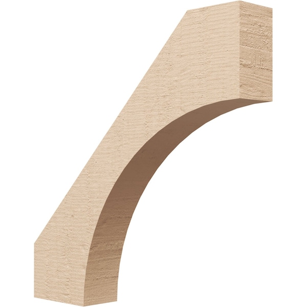 Ekena Millwork 3-inch W x 18-inch D x 18-inch H Westlake Rough Cedar Woodgrain TimberThane Knee Brace, Primed BRCUR03X18X18WTLRCPR - main
